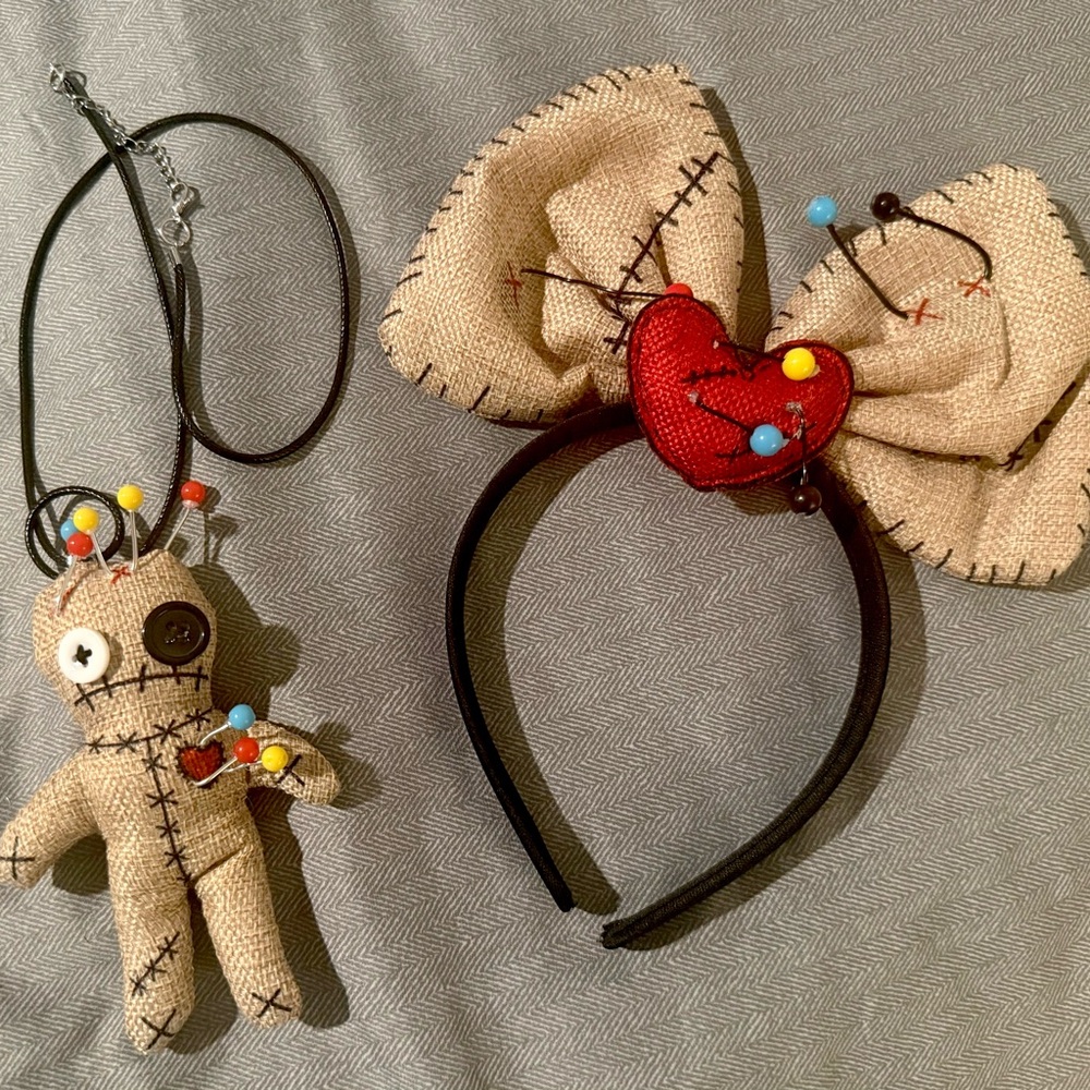Voodoo Doll Costume Set for Kids - Tan and Red